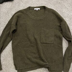 Madewell Olive Green Long Sleeve Top